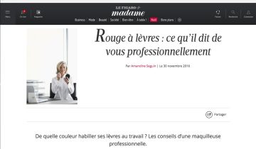 Makeup in the Office: my Advice in Madame Figaro