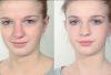 Image avant et après d'un maquillage anti-rougeurs, par Louise Wittlich